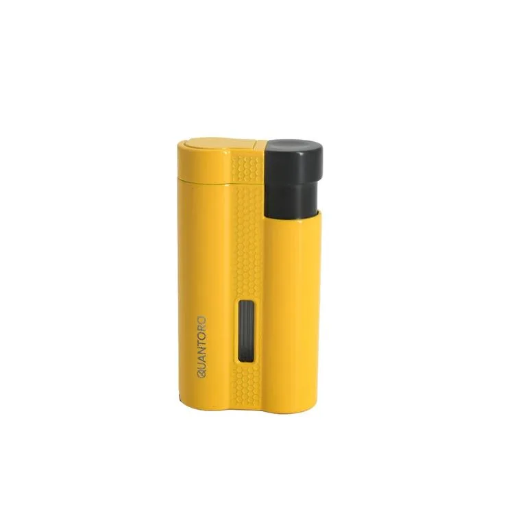 QUANTORO MGM05-61 DELİCİLİ ÜÇ TORCH – JET ALEV ÇAKMAK – SARI/SİYAH