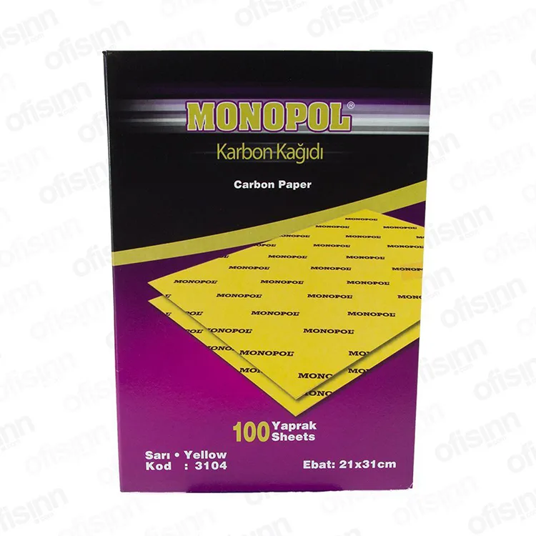 MONOPOL A4 KARBON KAĞIDI SARI