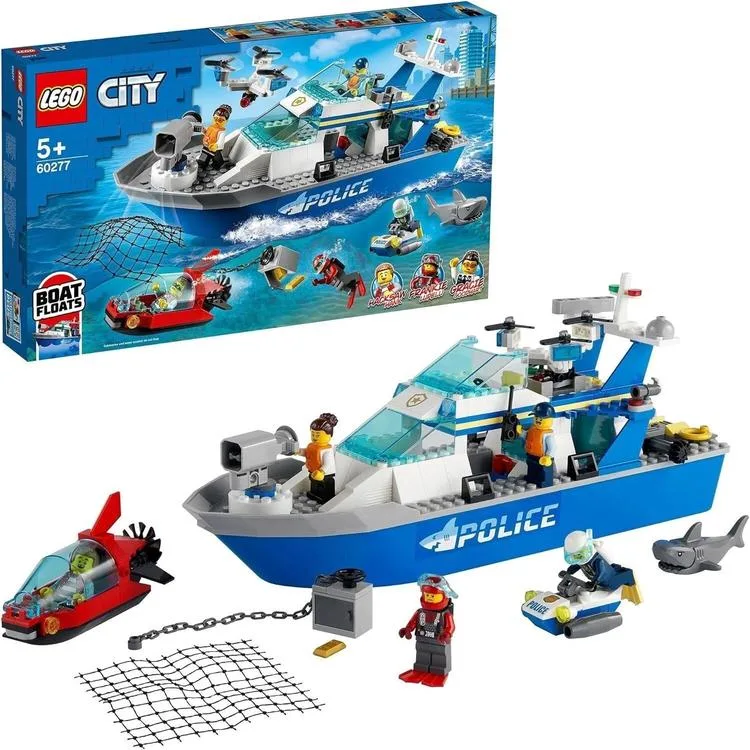 LEGO CITY 60277 POLİS DEVREYE BOTU 276 PARÇA 5+