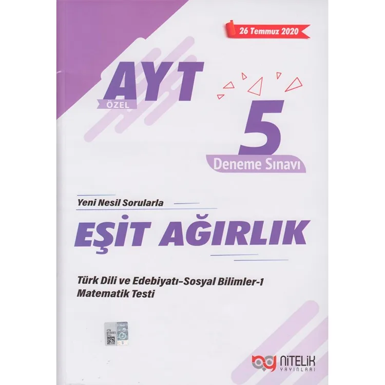 NİTELİK AYT EŞİT AĞIRLIK ÖZEL 5 DENEME SINAVI
