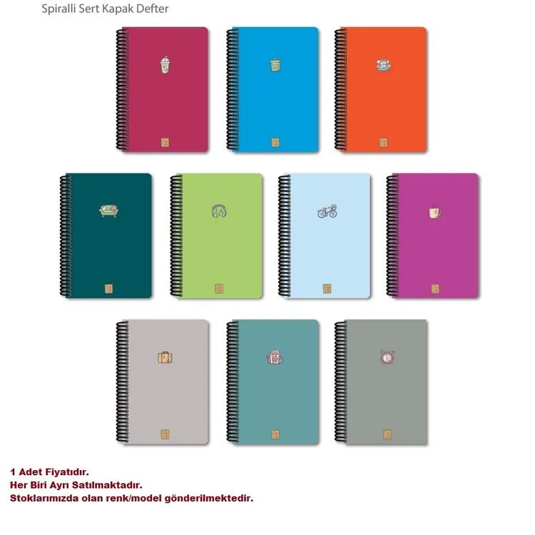 PAPİRÜS TO DO SERT KAPAK SPİRALLİ 14X19 120YP. ÇİZGİLİ DEFTER - TEKLİ