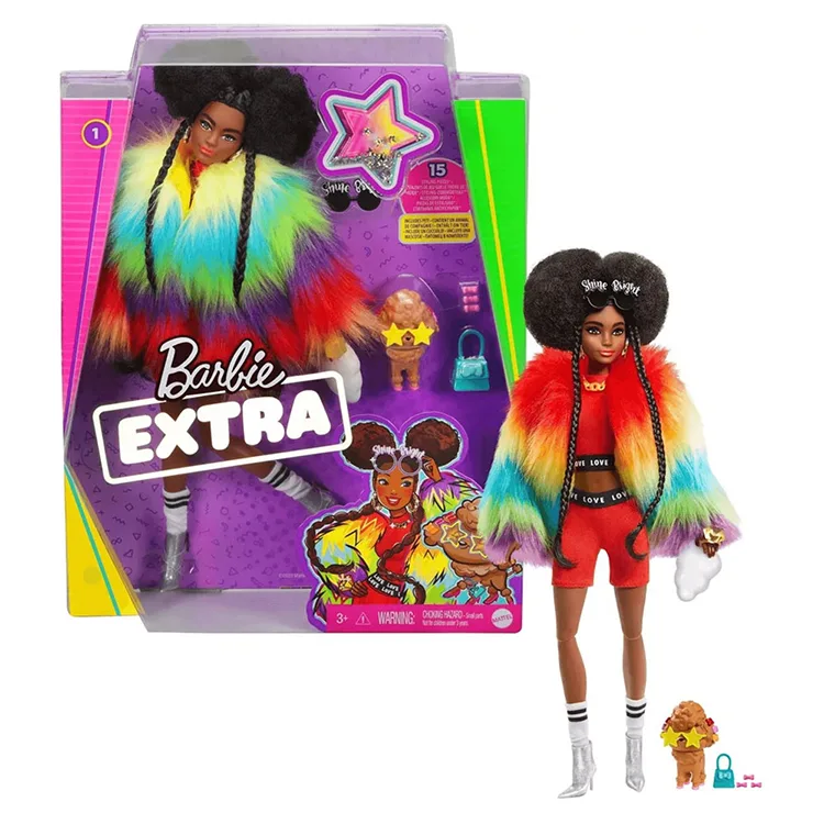 MATTEL GRN27/GVR04 BARBİE EKSTRA RENKLİ CEKETLİ BEBEK