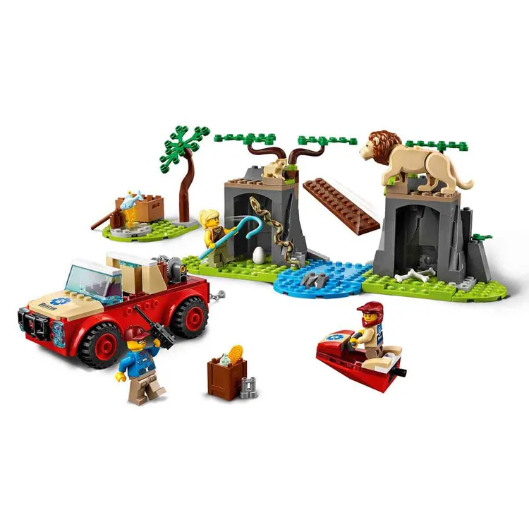 LEGO 60301 CİTY VAHŞİ HAYVAN KURTARMA JİPİ 157 PARÇA 4+