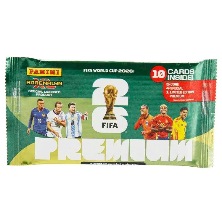 PANİNİ FIFA WORLD CUP 2026 ADRENALYN XL PREMIUM TRADING KART PAKETİ - 10 KART