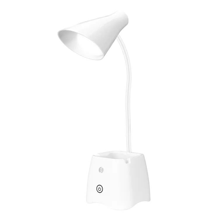 S-LINK SL-M9052 BEYAZ 14 LEDLİ 3V 500mAh KALEMLİKLİ MASA LAMBASI