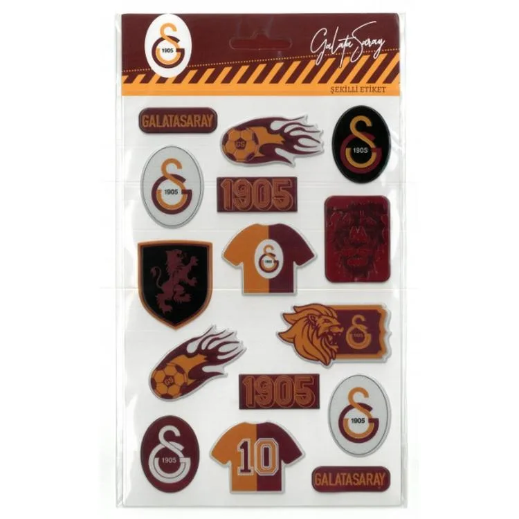 TMN 586216 GALATASARY ŞEKİLLİ STICKER ETİKET 1 YP TEKLİ