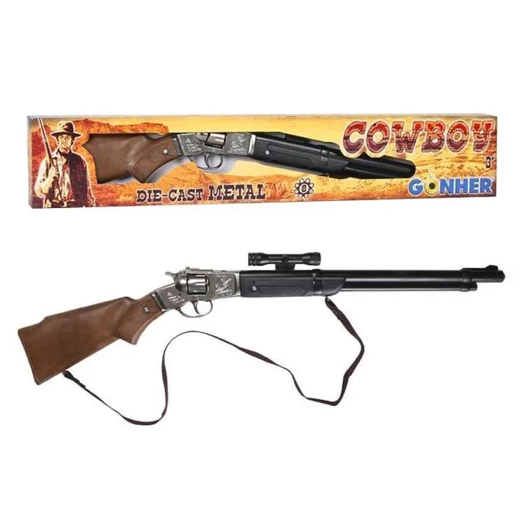 GONHER REF-104-0 ÇİFT NAMLULU DÜRBÜNLÜ METAL + PLASTİK COWBOY AV TÜFEĞİ 3+