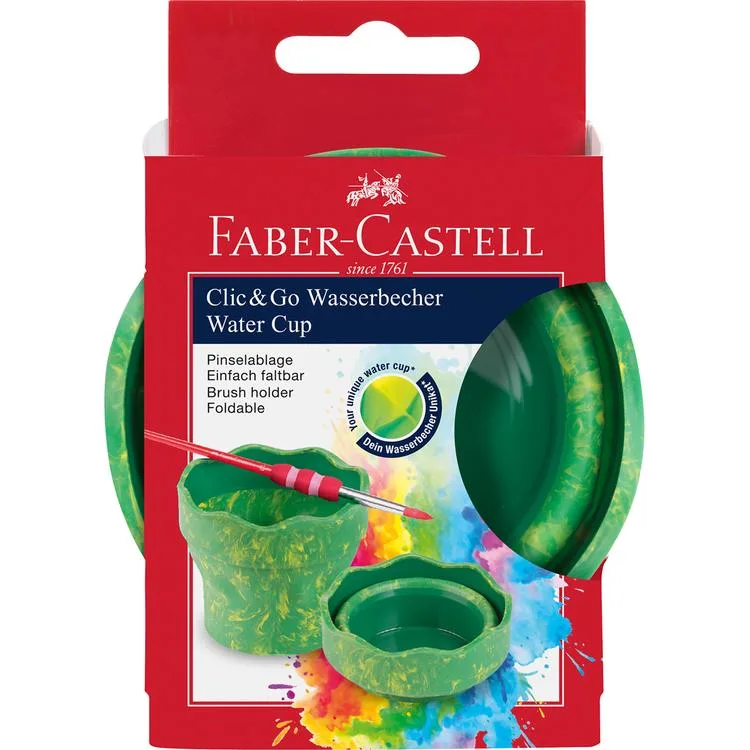 FABER KATLANIR SULU BOYA SULUĞU (SU KABI) CLİCK&GO YEŞİL MARBLE -181528 TEKLİ
