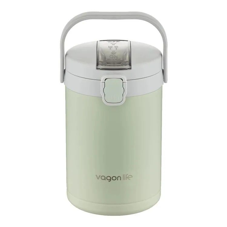 VAGONLİFE ÇELİK YEMEK KABI TEK HAZNELİ İKİ BÖLMELİ LUNCH BOX BL10089 2100 ML
