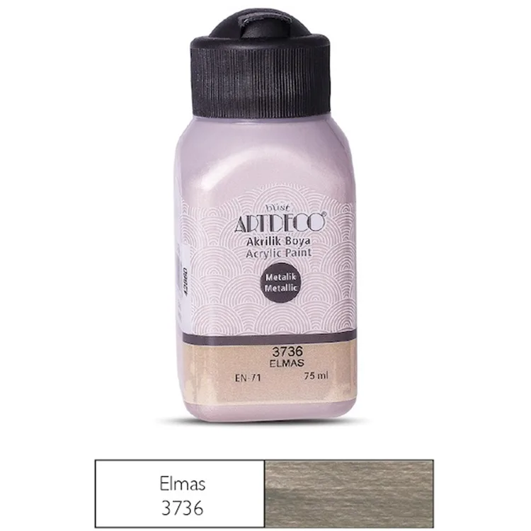 ARTDECO METALİK AKRİLİK BOYA 75 ML. ELMAS