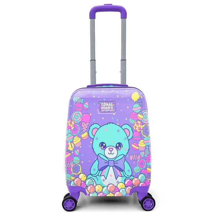 CORAL HIGH 16693 ŞEKER AYICIK DESENLİ MİNİ ÇOCUK VALİZİ