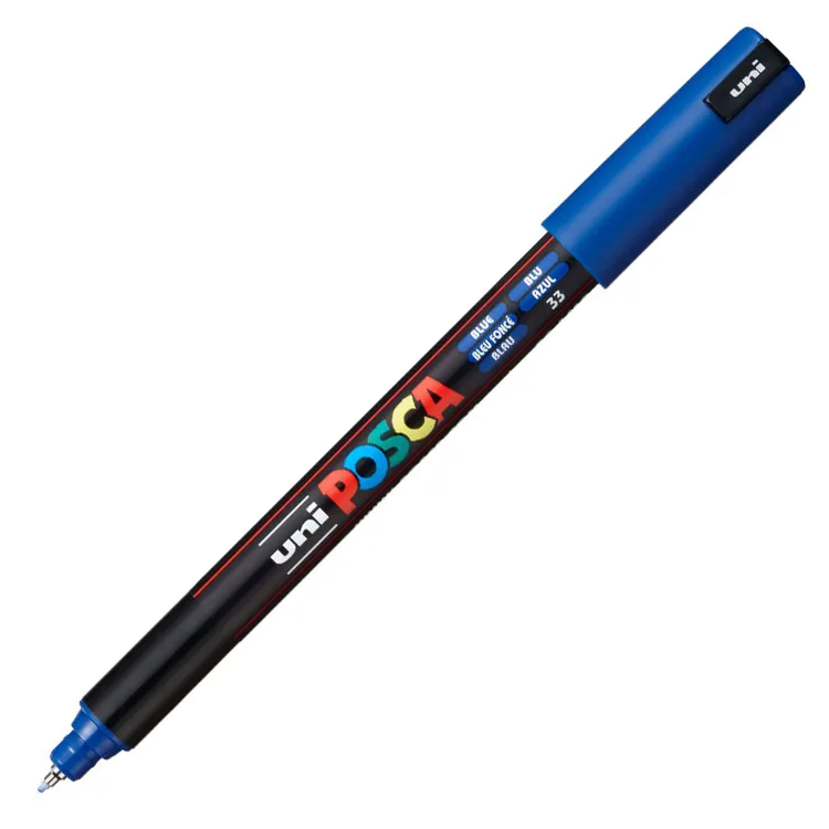 UNİ POSCA SU BAZLI POSTER MARKER 0.7 MAVİ PC-1MR