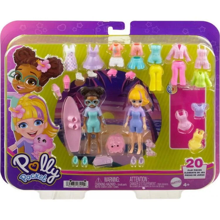 MATTEL HNF61/HRD61 POLLY POCKET FARKLI MODA AKSESUARLARI OYUN SETİ 4+