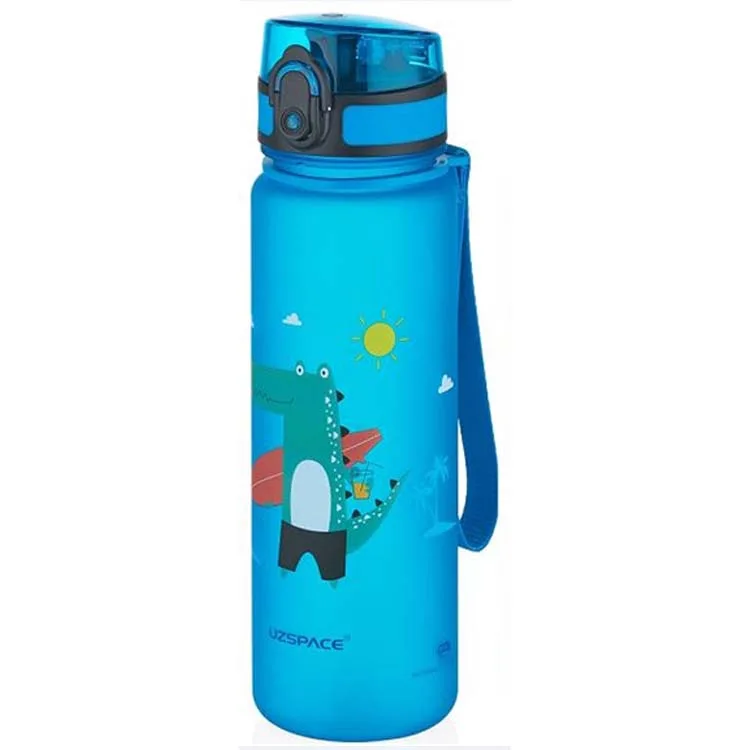 UZSPACE MATARA TRITAN SOFT TOUCH 3026 500 ML AURORA BLUE-CROCODILE