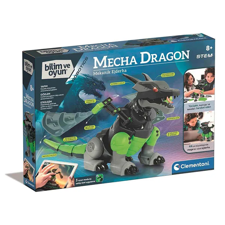 CLEMENTONI ROBOTİK LABORATUVARIMECHA DRAGON - MEKANİK EJDERHA CLE-64326