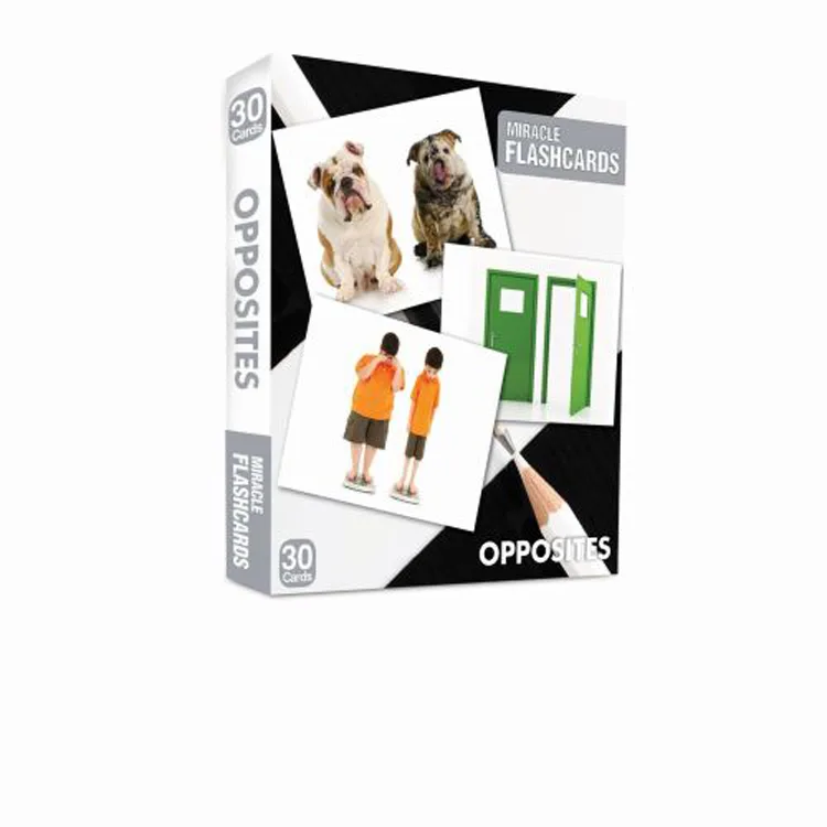 MIRACLE FLASHCARDS OPPOSITES 30 CARDS