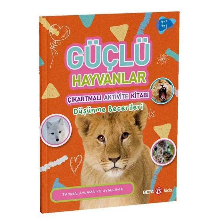 GÜÇLÜ HAYVANLAR ÇIKARTMALI AKTİVİTE KİTABI