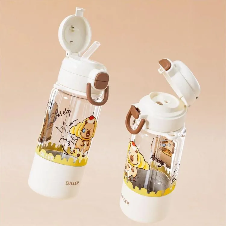 VAGONLİFE DILLER TRITAN MATARA ÇİFT KAPAKLI PİPETLİ/PİPETSİZ KULLANIM D2560 700ML - BROWN