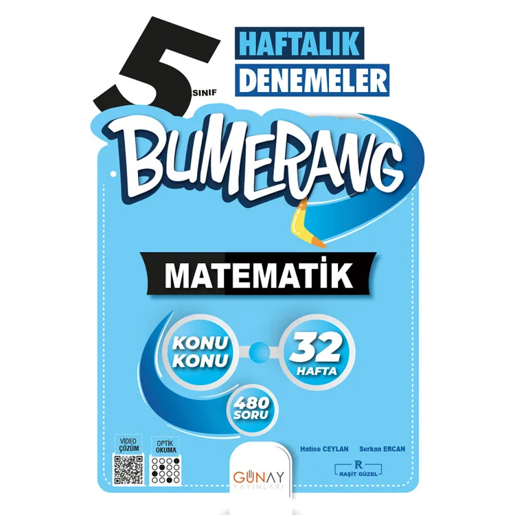 GÜNAY 5. SINIF BUMERANG 32 HAFTALIK MATEMATİK DENEMELERİ
