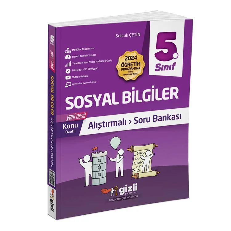 GİZLİ 5. SINIF SOSYAL BİLGİLER ALIŞTIRMALI SORU BANKASI