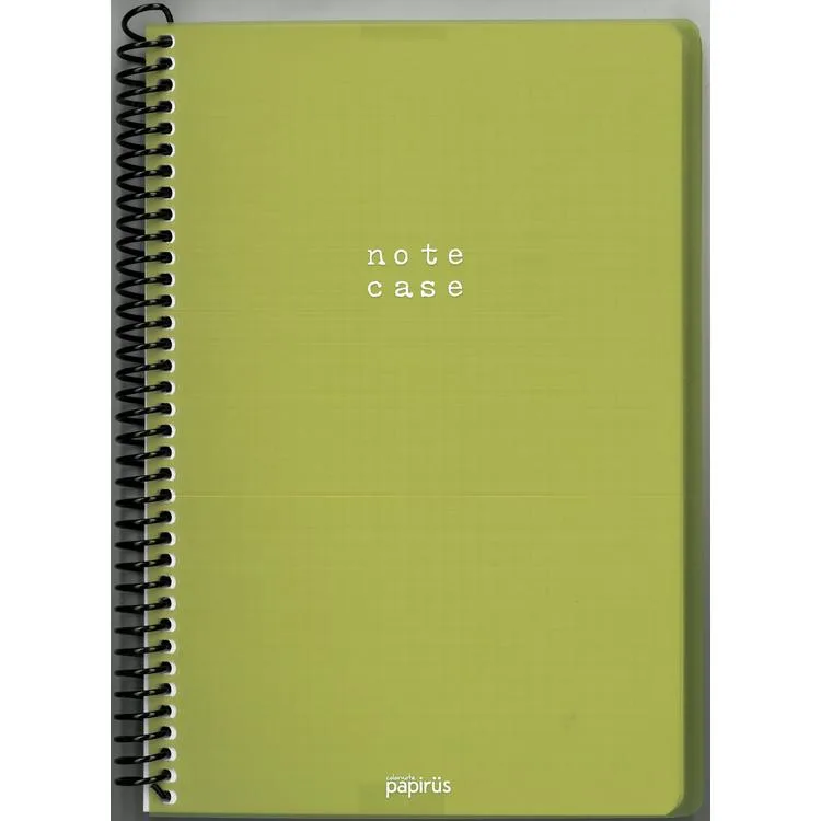 PAPİRÜS NOTE CASE PP. KAPAK SPİRALLİ 16X23 100YP. KARELİ DEFTER