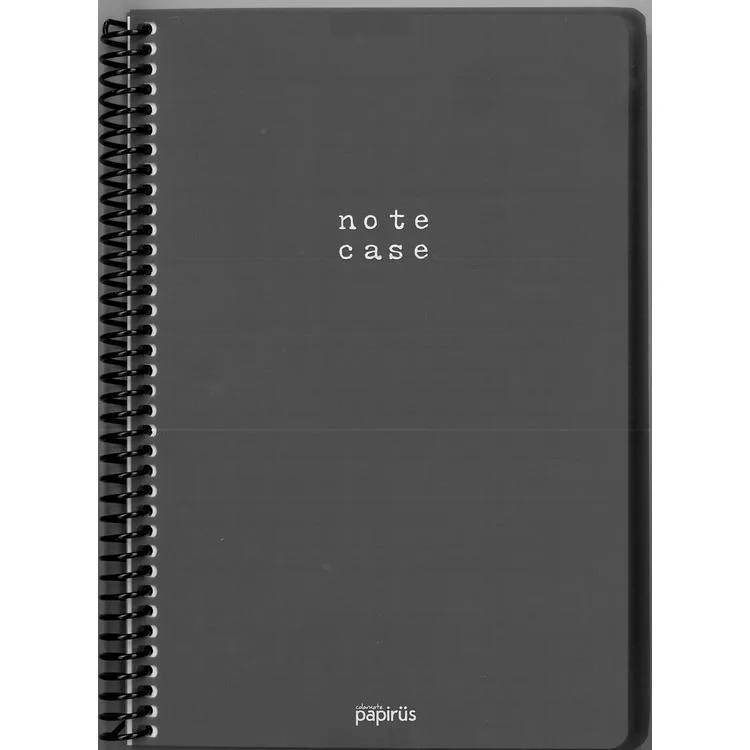PAPİRÜS NOTE CASE PP. KAPAK SPİRALLİ 16X23 100YP. ÇİZGİLİ DEFTER