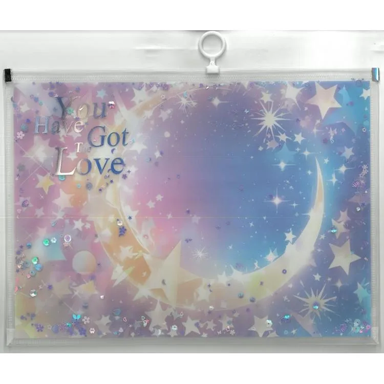 MİKRO DD-14 YOU HAVE GOT THE LOVE DESENLİ FERMUARLI DOSYA - TEKLİ