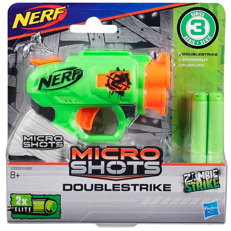 HASBRO E0489 NERF MICROSHOTS DOUBLESTRIKE E3000
