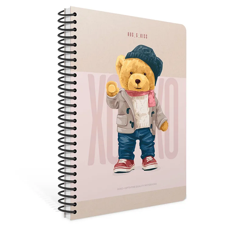 GIPTA XOXO SPİRALLİ SERT KAPAK 17x24 120YP. ÇİZGİLİ DEFTER