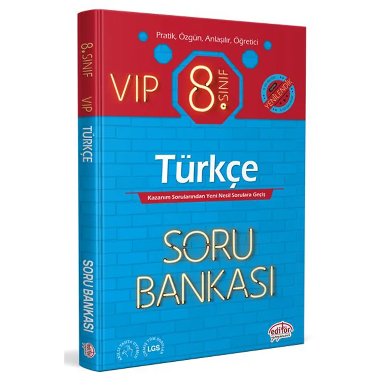 EDİTÖR 8. SINIF VIP TÜRKÇE SORU BANKASI