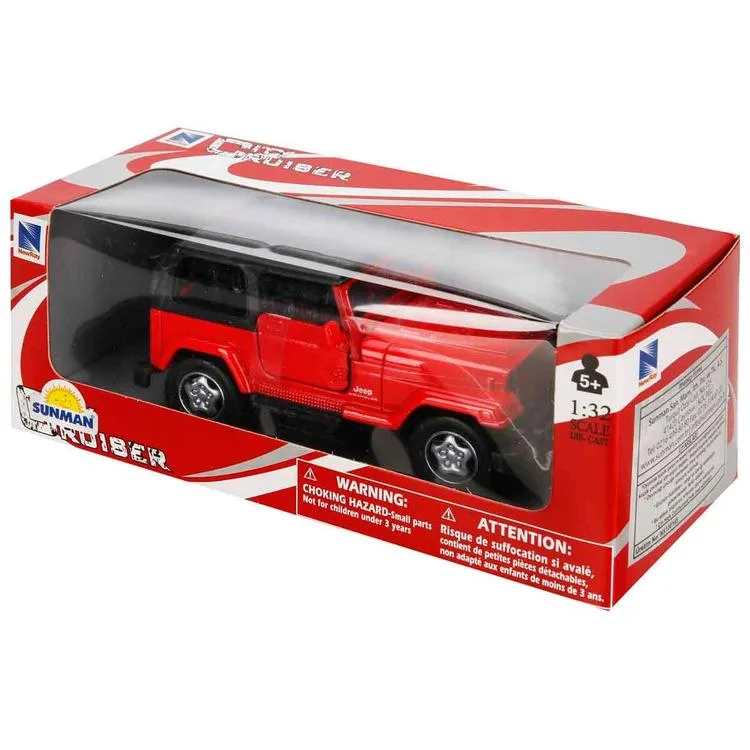 SUNMAN 54163 CITY CRUISER 1:32 AMERICAN SERİSİ JEEP WRANGLER DIE CAST MODEL METAL ARABA KUTULU 5+ -TEKLİ