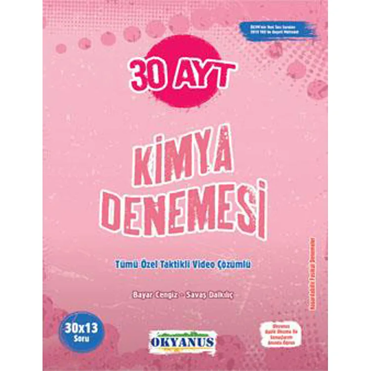 OKYANUS AYT KİMYA 30 DENEMESİ