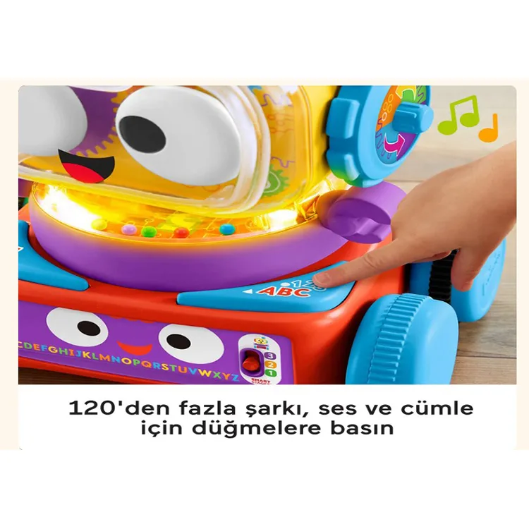 FISHER-PRICE 4'Ü 1 ARADA EĞLENCELİ ROBOT (TÜRKÇE-İNGİLİZCE) MTL-HCK43