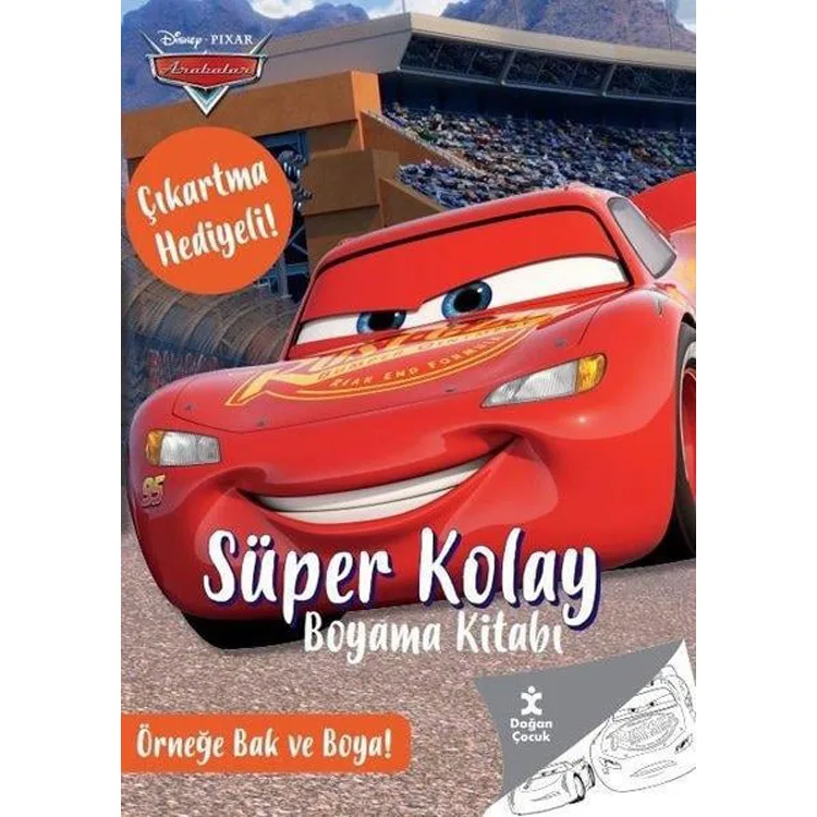 DISNEY PIXAR ARABALAR ÇIKARTMA HEDİYELİ BOYAMA KİTABI