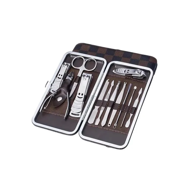 MUJGAN MJGN-317 DERİ ÇANTALI MANİKÜR TIRNAK SETİ 12 PARÇA