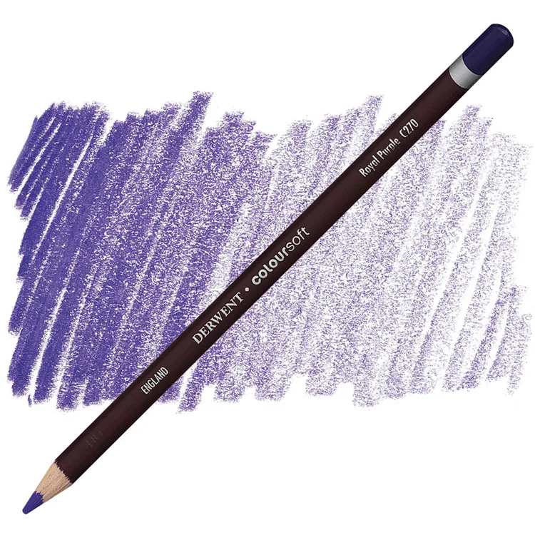 DERWENT COLOURSOFT - YUMUŞAK KURUBOYA KALEMİ- BRIGHT PURPLE C240