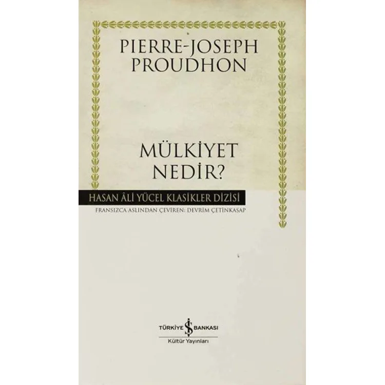 MÜLKİYET NEDİR- HASAN ALİ YÜCEL KLASİKLERİ CİLTLİ
