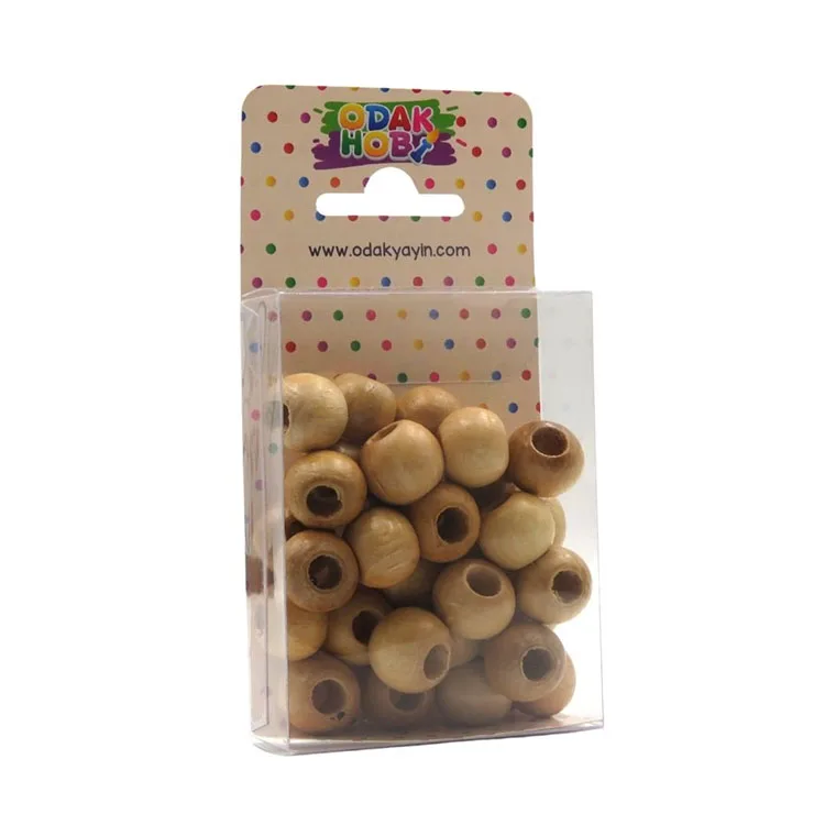 ODAK HOBİ YUVARLAK NATUREL TAHTA BONCUK 12mm.