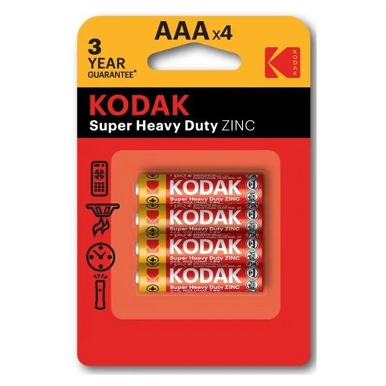 KODAK SUPER HEAVY DUTY ZINC AAA 4'LÜ