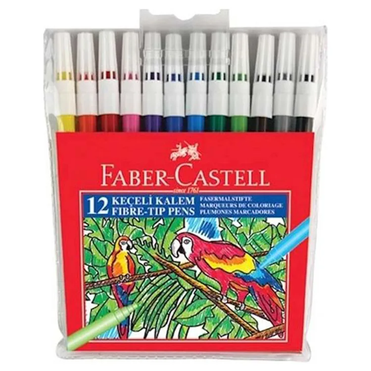 FABER CASTELL YIKANABİLİR KEÇELİ KALEM12'LI