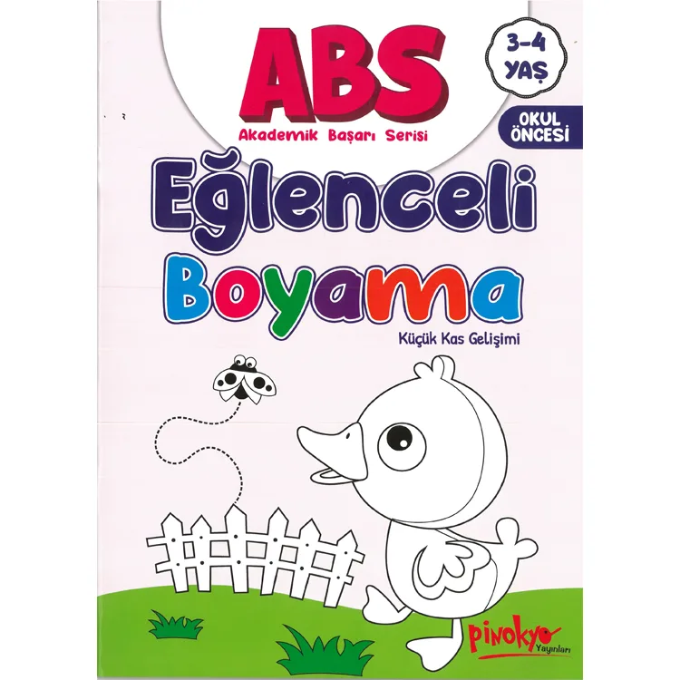 ABS 3-4 YAŞ EĞLENCELİ BOYAMA KİTABIM