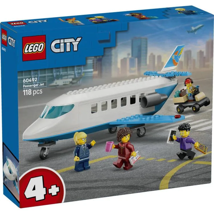 LEGO CITY 60492 PASSENGER JET 118 PARÇA 4+