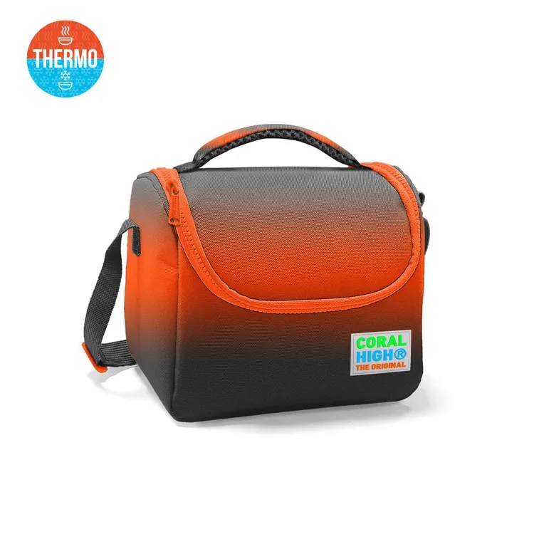 CORAL HIGH 11748 KİDS TURUNCU GRİ RENK GEÇİŞLİ THERMO BESLENME ÇANTASI