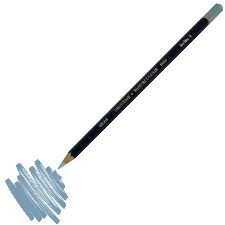 DERWENT NEW WATERCOLOUR PENCIL- SULUBOYA KALEMİ- SKY BLUE 34