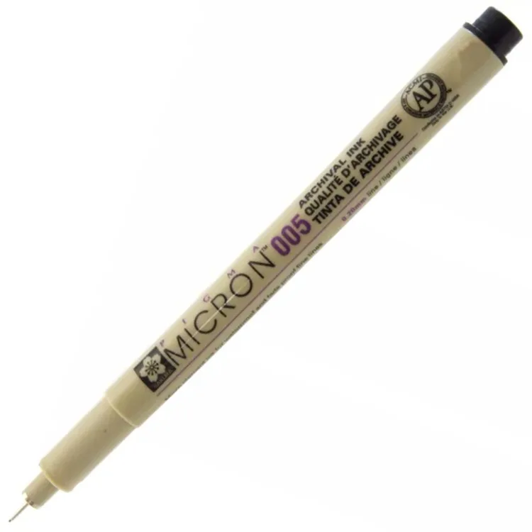 SAKURA PIGMA MICRON 005 TEKNİK ÇİZİM KALEMİ 0,20MM SİYAH