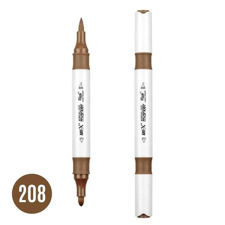 RİCH 17905-208 ART-X ÇİFT TARAFLI DUO AKRİLİK MARKER KAHVERENGİ