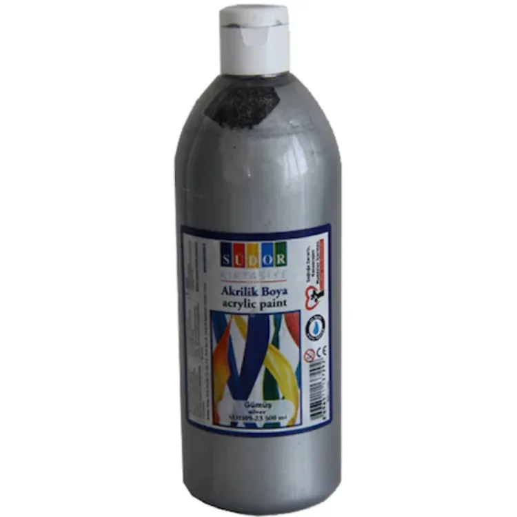 SÜDOR SD1109-23 AKRİLİK BOYA 500 ML GÜMÜŞ