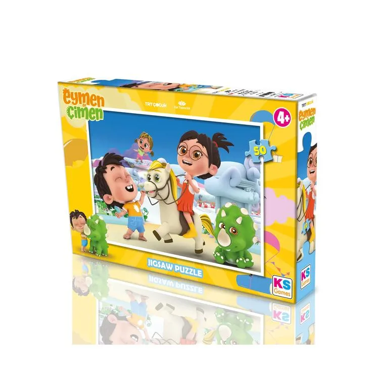 KS GAMES EÇ709 EYMEN İLE ÇİMEN 34x48cm YAPBOZ/PUZZLE 50 PARÇA