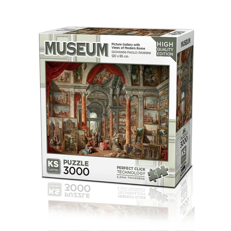 KS GAMES 23014 PICTURE GALLERY WITH VIEWS OF MODERN ROME 120x85cm YAPBOZ/PUZZLE 3000 PARÇA