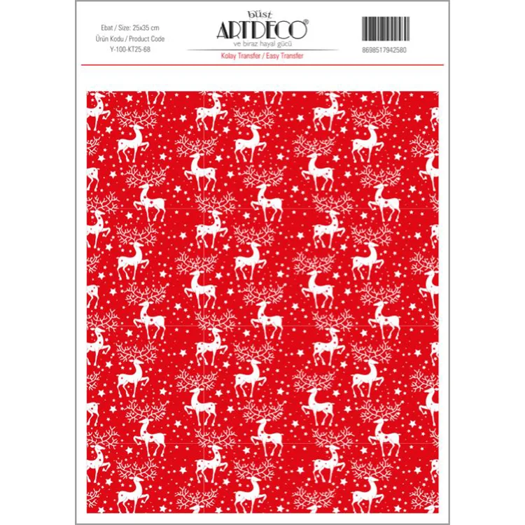 ARTDECO KOLAY TRANSFER 25X35CM DESEN NO:68
